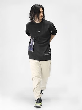 「R.M GANG（アールエムギャングレベルモダニストギャング）のアイテム」を使った、KENTO TAKAHASHIさん（メンズ・170cm）の春コーディネート
