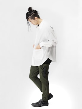 「BACKLASH（バックラッシュ）のアイテム（シューズ）」を使った、KENTO TAKAHASHIさん（メンズ・170cm）の春コーディネート