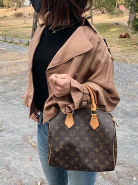「moussy」｜「アイテム（トレンチコート）」を使った、𝐘 𝐔 𝐊 𝐈さん（レディース・161cm）の春コーディネート