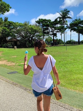 「アイテム（ブラジャー）」を使った、Kiyoraさん（レディース・160cm）の夏コーディネート