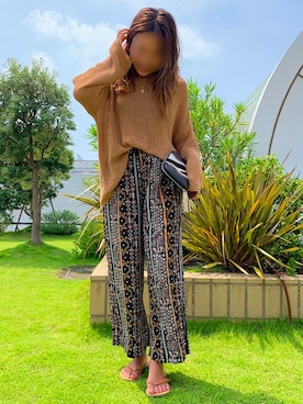 「アイテム（クラッチバッグ）」を使った、Kiyoraさん（レディース・160cm）の夏コーディネート