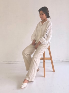 「アイテム（リング）」を使った、Kiyoraさん（レディース・160cm・20代）の春コーディネート