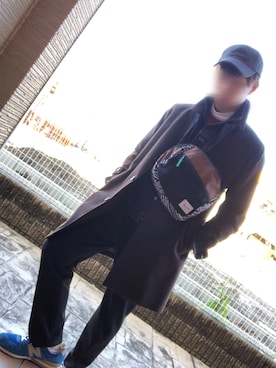 「チャイハネ（チャイハネ）のアイテム（ショルダーバッグ）」を使った、kenさん（メンズ・180cm）の冬コーディネート