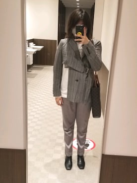 「08sircus（ゼロエイトサーカス）のアイテム」を使った、sakiさん（レディース・160cm）の冬コーディネート