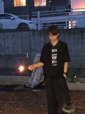 「花火」｜「アイテム（アクセサリー）」を使った、F.Tさん（メンズ・180cm）の秋コーディネート