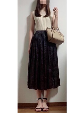 「& chouette（アンドシュエット）のアイテム（ハンドバッグ）」を使った、みいさん（レディース・169cm）の夏コーディネート