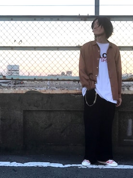 「ELEY KISHIMOTO（イーリーキシモト）のアイテム」を使った、r.kobata1204さん（メンズ・182cm）の夏コーディネート