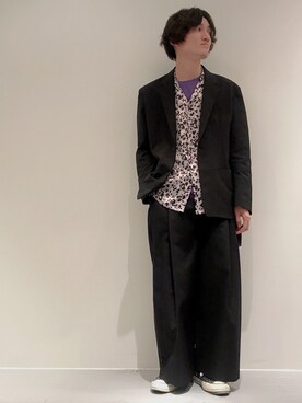 「lot holon（ロットホロン）のアイテム（テーラードジャケット）」を使った、r.kobata1204さん（メンズ・182cm）の春コーディネート