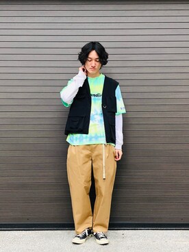 「lot holon（ロットホロン）のアイテム」を使った、r.kobata1204さん（メンズ・182cm）の春コーディネート