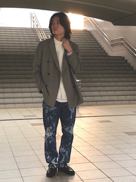 「lot holon（ロットホロン）のアイテム」を使った、r.kobata1204さん（メンズ・182cm）の秋コーディネート