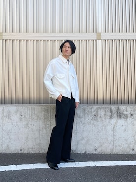 「Lui's（ルイス）のアイテム（デニムジャケット）」を使った、r.kobata1204さん（メンズ・182cm）の冬コーディネート