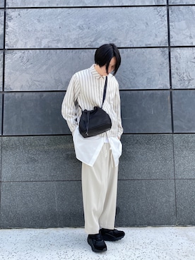 「Lui's（ルイス）のアイテム（スニーカー）」を使った、r.kobata1204さん（メンズ・182cm）の春コーディネート