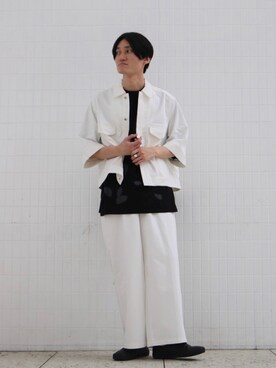 「Lui's（ルイス）のアイテム（デニムジャケット）」を使った、r.kobata1204さん（メンズ・182cm）の春コーディネート