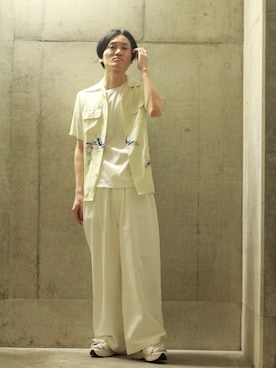 「Lui's（ルイス）のアイテム（サンダル）」を使った、r.kobata1204さん（メンズ・182cm）の夏コーディネート