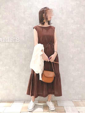 「Aunt Marie's（アントマリーズ）のアイテム（バッグ）」を使った、___Nanaさん（レディース・170cm）の夏コーディネート