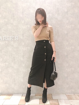 「Aunt Marie's（アントマリーズ）のアイテム（ショルダーバッグ）」を使った、___Nanaさん（レディース・170cm）の夏コーディネート