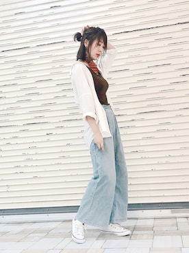 「アントマリーズ」｜___Nanaさん（レディース・170cm）の夏コーディネート