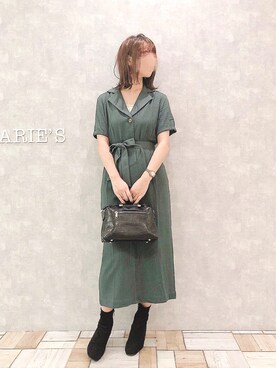 「アントマリーズ」｜「アイテム（アナログ腕時計）」を使った、___Nanaさん（レディース・170cm）の夏コーディネート