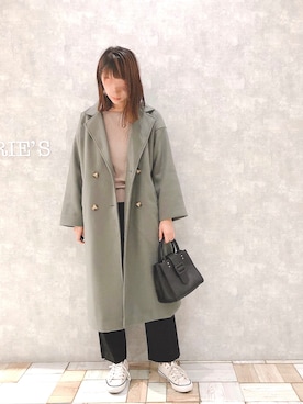 「アントマリーズ」｜「アイテム（チェスターコート）」を使った、___Nanaさん（レディース・170cm）の秋コーディネート