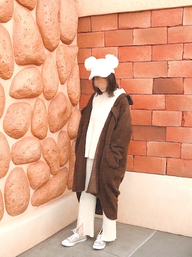 「アントマリーズ」｜「アイテム（その他アウター）」を使った、___Nanaさん（レディース・170cm）の冬コーディネート