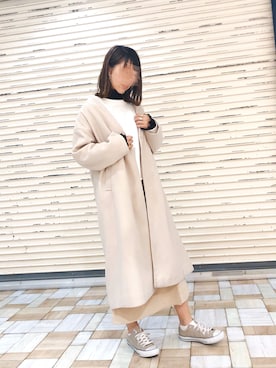 「アントマリーズ」｜「アイテム（スウェット）」を使った、___Nanaさん（レディース・170cm）の冬コーディネート