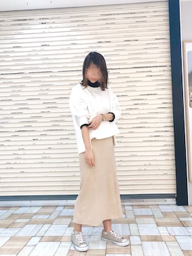 「アントマリーズ」｜「アイテム（スウェット）」を使った、___Nanaさん（レディース・170cm）の冬コーディネート