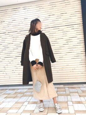 「アントマリーズ」｜「アイテム（スウェット）」を使った、___Nanaさん（レディース・170cm）の冬コーディネート