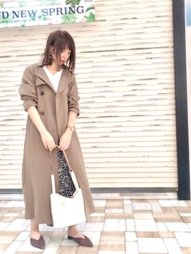 「Aunt Marie's（アントマリーズ）のアイテム（Tシャツ/カットソー）」を使った、___Nanaさん（レディース・170cm）の春コーディネート