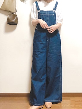 「アントマリーズ」｜「アイテム（オールインワン・サロペット）」を使った、___Nanaさん（レディース・170cm）の春コーディネート