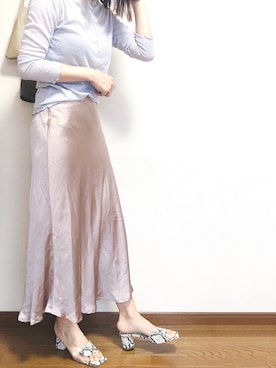 「Aunt Marie's（アントマリーズ）のアイテム（Tシャツ/カットソー）」を使った、___Nanaさん（レディース・170cm）の春コーディネート
