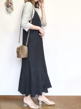 「Aunt Marie's（アントマリーズ）のアイテム（Tシャツ/カットソー）」を使った、___Nanaさん（レディース・170cm）の春コーディネート