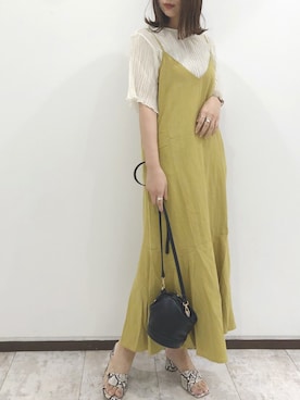 「Aunt Marie's（アントマリーズ）のアイテム（ショルダーバッグ）」を使った、___Nanaさん（レディース・170cm）の夏コーディネート