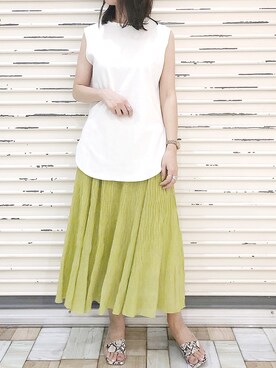 「auntmarie's 」｜___Nanaさん（レディース・170cm）の夏コーディネート
