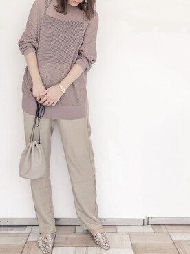 「Aunt Marie's（アントマリーズ）のアイテム（その他パンツ）」を使った、___Nanaさん（レディース・170cm）の夏コーディネート