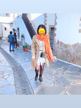 「coca（coca）（コカ）のアイテム（シャツワンピース）」を使った、kycさん（レディース・161cm）の秋コーディネート