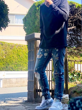 「エアジョーダン」｜「アイテム（その他）」を使った、taka___0822さん（メンズ・183cm）の冬コーディネート