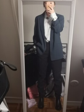 「アイテム（フォーマルスーツ/小物）」を使った、dylannaさん（レディース・163cm・20代）の冬コーディネート