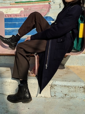 「Gozo（ゴソ）のアイテム（ジャケット/アウター）」を使った、birhsinpopoさん（レディース・168cm）の春コーディネート