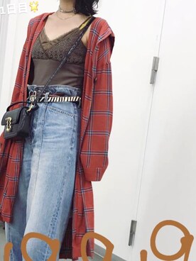 「RCWB（アールシーダブリュービー）のアイテム（ジャケット/アウター）」を使った、Sさん（レディース・163cm）の秋コーディネート