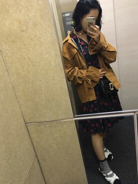 「夏秋ミックス」｜「アイテム（ワンピース/ドレス）」を使った、Sさん（レディース・163cm）の秋コーディネート