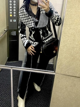 「Desigual（デシグアル）のアイテム（カーディガン/ボレロ）」を使った、Sさん（レディース・163cm）の春コーディネート