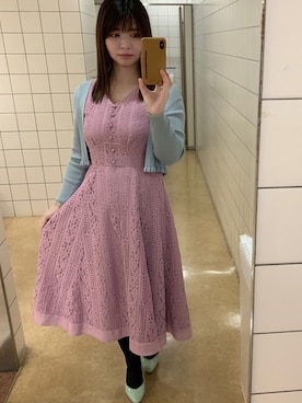 「Pitti（ピッティ）のアイテム」を使った、菅野奈織美さん（レディース・156cm）の春コーディネート