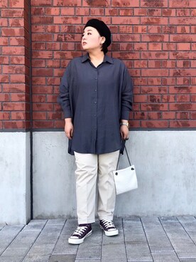 「COMMUNITY MILL（コミュニティ ミル）のアイテム」を使った、cmyokoさん（レディース・150cm）の春コーディネート