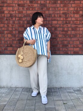 「COMMUNITY MILL（コミュニティ ミル）のアイテム」を使った、cmyokoさん（レディース・150cm）の春コーディネート