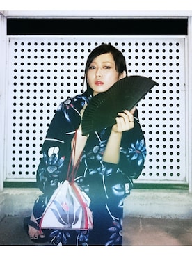 「祭り」｜「アイテム（その他）」を使った、Sayuri 一縷のさん（レディース・158cm）の夏コーディネート