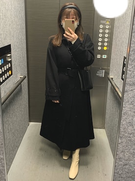 「LEANN（リーン）のアイテム」を使った、かきぴさん（レディース・151cm）の冬コーディネート