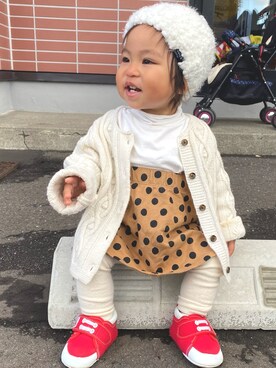 miihaaaaaさん（キッズ・70cm）の秋コーディネート