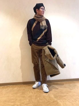 tk.TAKEO KIKUCHI溝口丸井さん(メンズ・175cm)の冬コーディネート