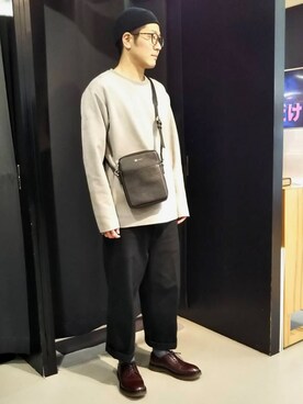 tk.TAKEO KIKUCHI溝口丸井さん（メンズ・175cm）の冬コーディネート