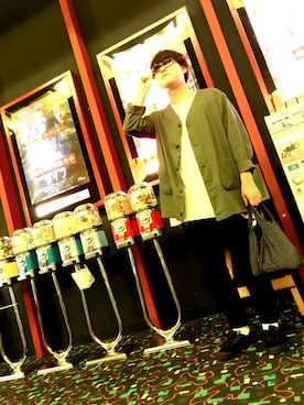 「roundabout（ラウンダバウト）のアイテム」を使った、OTさん（メンズ・177cm）の夏コーディネート